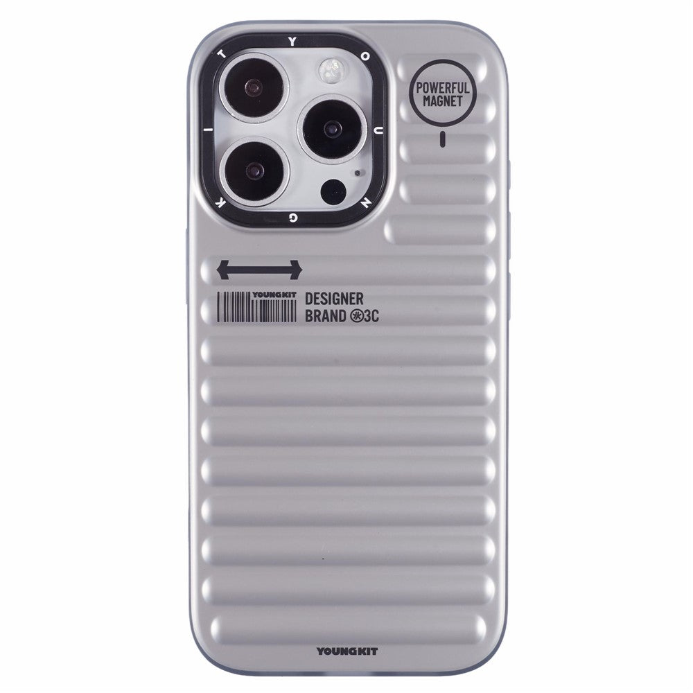 YOUNGKIT For iPhone 16 Pro Case Compatible with MagSafe Suitcase Texture IMD TPU Phone Cover