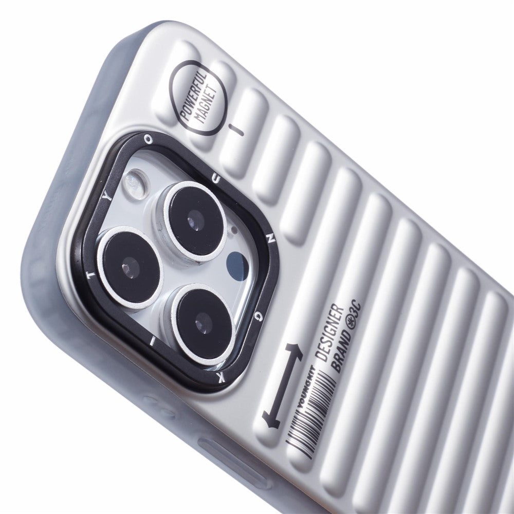 YOUNGKIT For iPhone 16 Pro Case Compatible with MagSafe Suitcase Texture IMD TPU Phone Cover