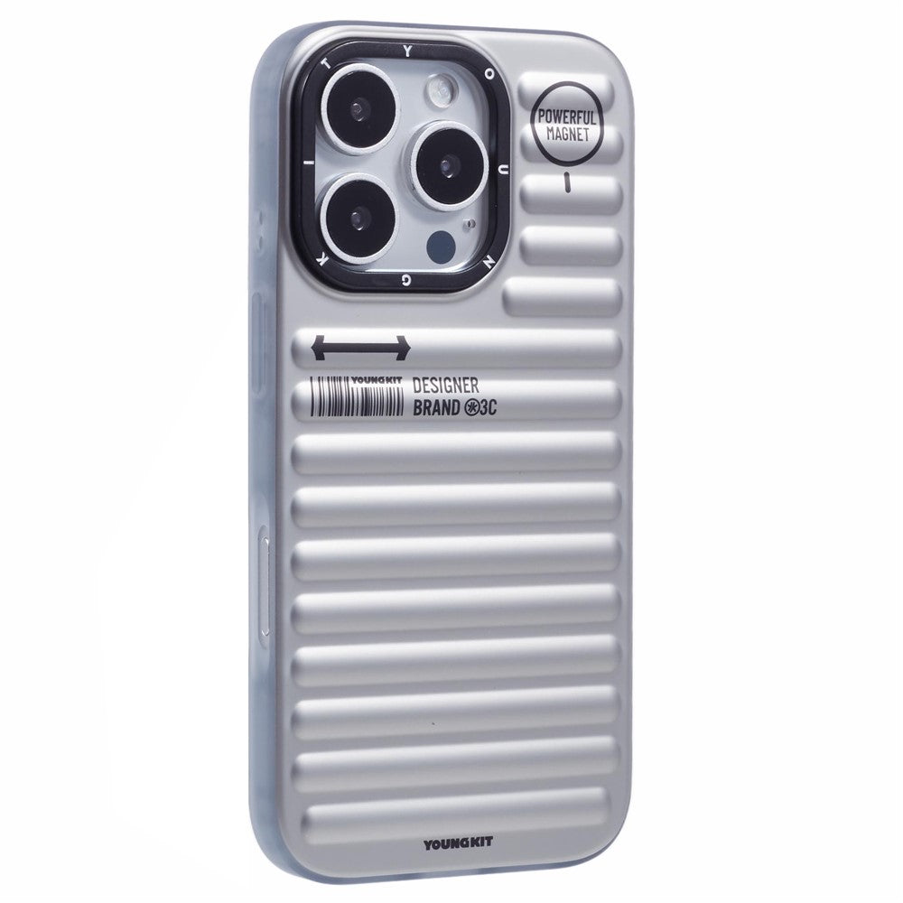 YOUNGKIT For iPhone 16 Pro Max Case Compatible with MagSafe Suitcase Texture IMD TPU Phone Cover