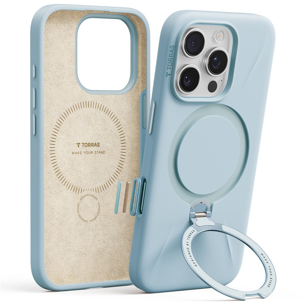 TORRAS Ostand Q Pro Series For iPhone 16 Pro Max Case Kickstand TPU+PC Phone Cover Compatible with Magsafe