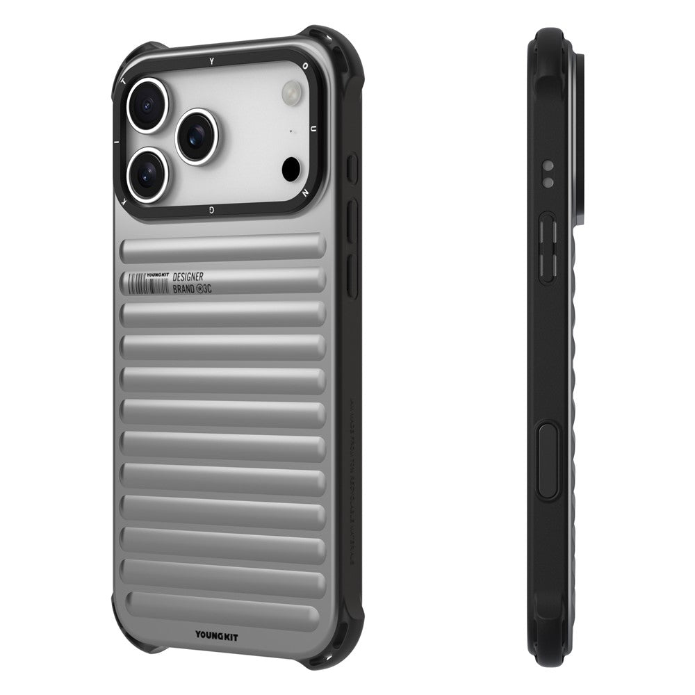 YOUNGKIT For iPhone 17 Pro Case Compatible with MagSafe Suitcase Texture IMD TPU Phone Cover
