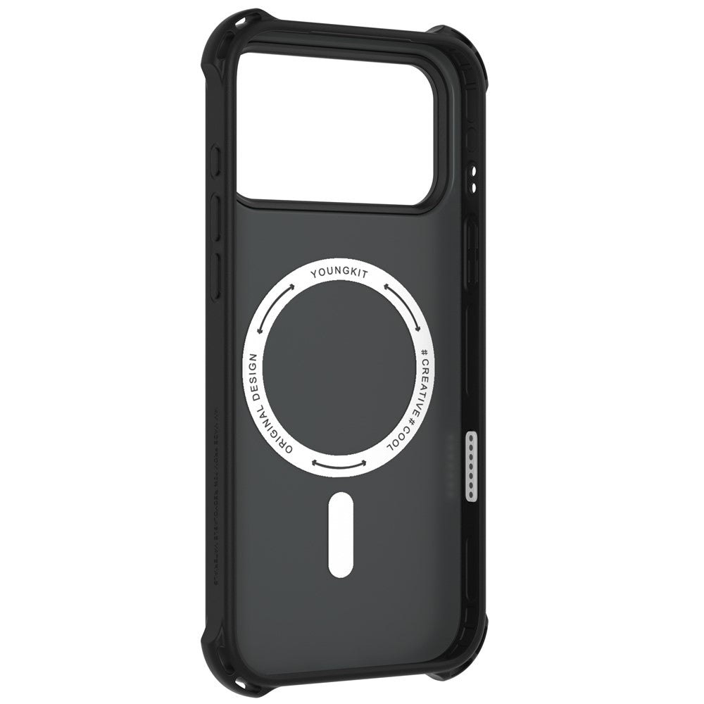 YOUNGKIT For iPhone 17 Pro Case Compatible with MagSafe Suitcase Texture IMD TPU Phone Cover