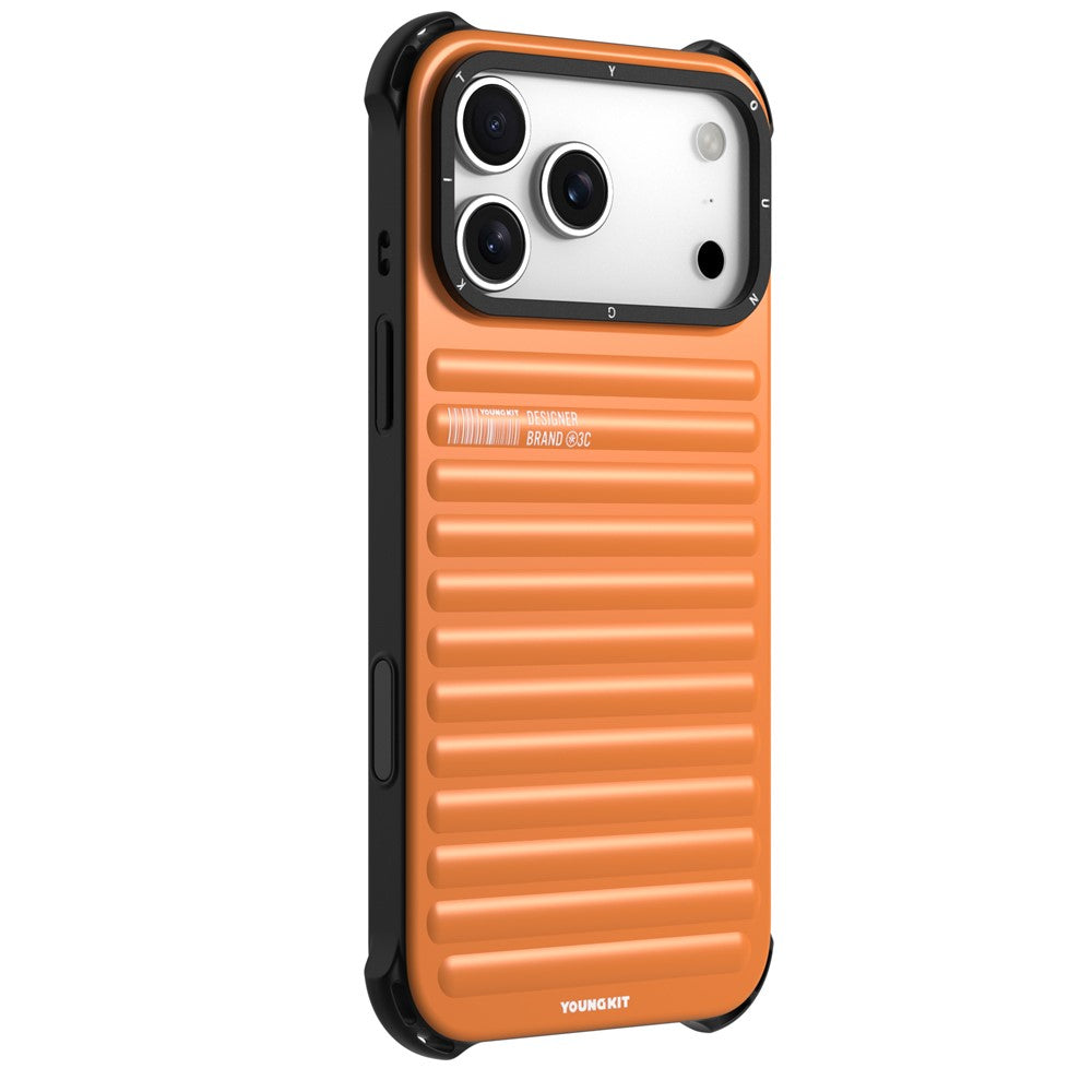 YOUNGKIT For iPhone 17 Pro Case Compatible with MagSafe Suitcase Texture IMD TPU Phone Cover