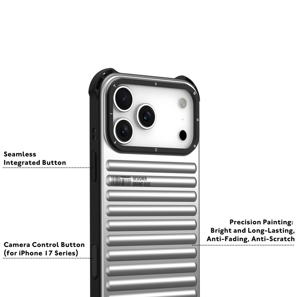 YOUNGKIT For iPhone 17 Pro Max Case Compatible with MagSafe Suitcase Texture IMD TPU Phone Cover