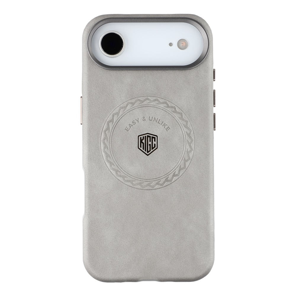 KIGC For iPhone Air Case Compatible with MagSafe PU Leather TPU Phone Back Cover