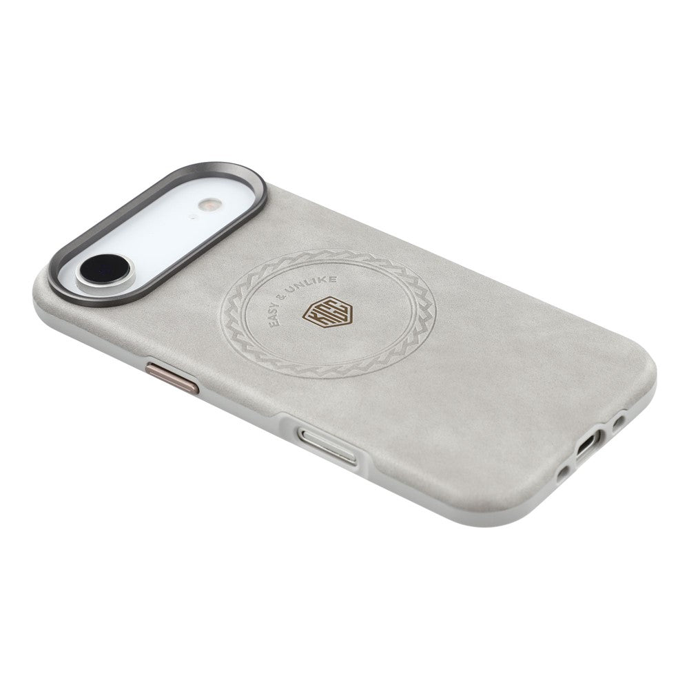 KIGC For iPhone Air Case Compatible with MagSafe PU Leather TPU Phone Back Cover