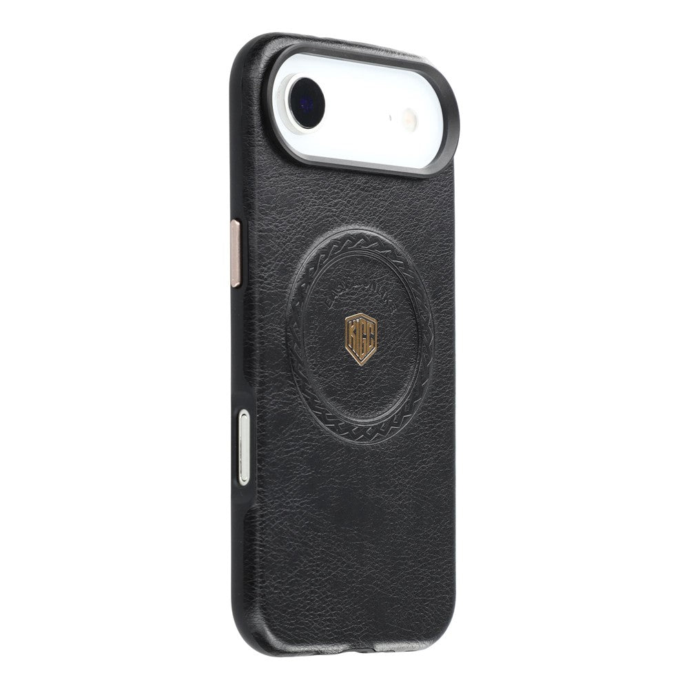 KIGC For iPhone Air Case Compatible with MagSafe PU Leather TPU Phone Back Cover