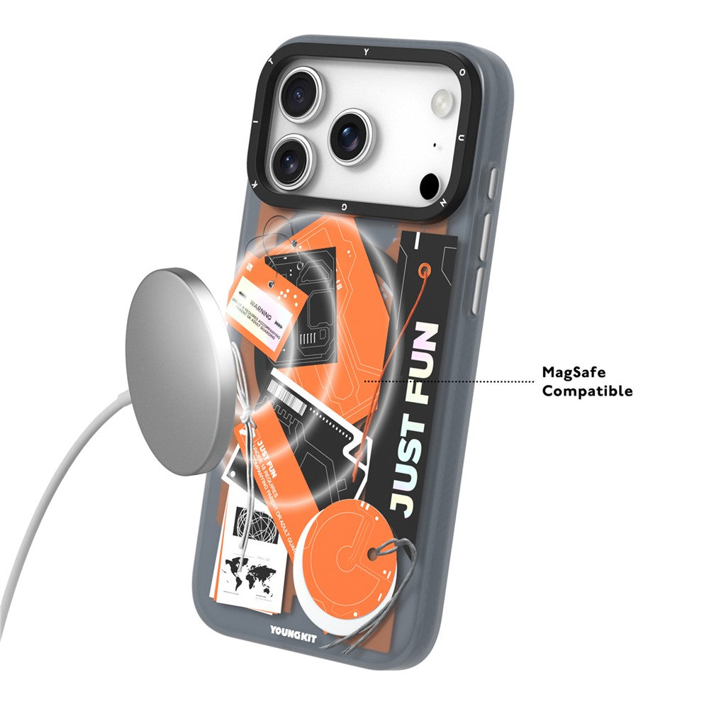 YOUNGKIT Interdimensional Series For iPhone 17 Pro Magnetic Case Matte TPU IMD Phone Back Cover