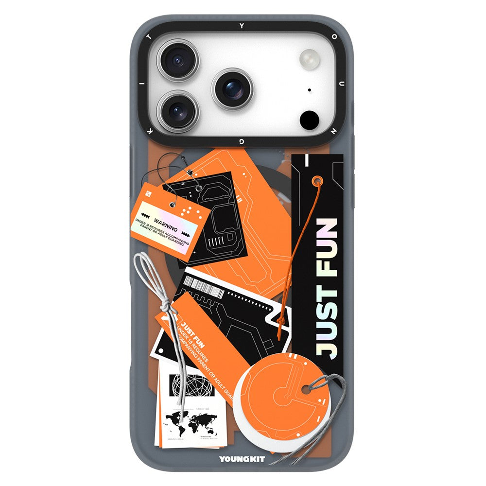 YOUNGKIT Interdimensional Series For iPhone 17 Pro Magnetic Case Matte TPU IMD Phone Back Cover