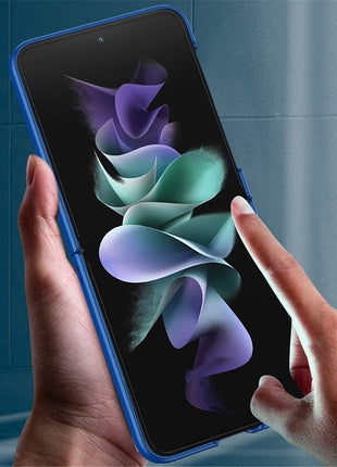 For Samsung Galaxy Z Flip4 5G Skin-touch Feeling Hard PC Anti-scratch Stylish Mobile Phone Case Cover