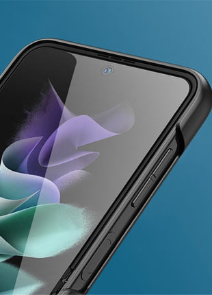 For Samsung Galaxy Z Flip4 5G Skin-touch Feeling Hard PC Anti-scratch Stylish Mobile Phone Case Cover