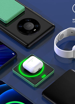 E30 10000mAh Magnetic Power Bank 15W Wireless Charging PD + QC 20W External Battery Pack Phone Charger