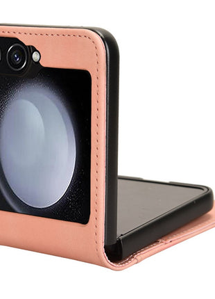 For Samsung Galaxy Z Flip7 FE 5G / Z Flip6 5G PU Leather+PC Phone Case Separable Design Card Slot Skin-Touch Cover