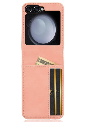 For Samsung Galaxy Z Flip7 FE 5G / Z Flip6 5G PU Leather+PC Phone Case Separable Design Card Slot Skin-Touch Cover