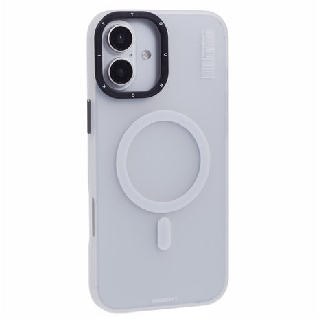 YOUNGKIT For iPhone 16 Pro Max Case Compatible with MagSafe PET+TPU Matte Back Phone Cover