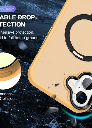 For iPhone 16 Plus Case Kickstand Back Phone Cover Compatible with MagSafe