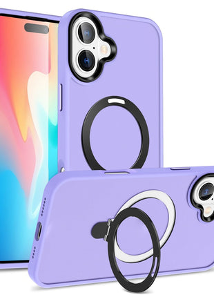 For iPhone 16 Plus Case Kickstand Back Phone Cover Compatible with MagSafe