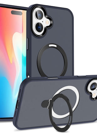 For iPhone 16 Plus Case Kickstand Back Phone Cover Compatible with MagSafe