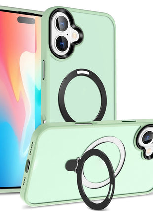 For iPhone 16 Case Compatible with MagSafe Kickstand Back Phone Cover