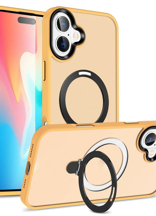 For iPhone 16 Case Compatible with MagSafe Kickstand Back Phone Cover