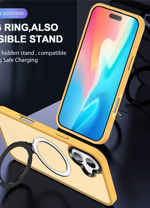 For iPhone 16 Case Compatible with MagSafe Kickstand Back Phone Cover
