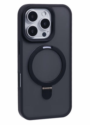 For iPhone 16 Pro Magnetic Case Kickstand TPU+PC  Phone Cover