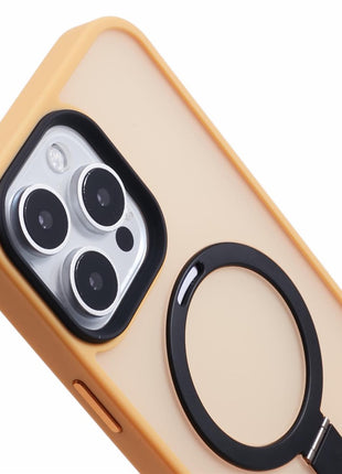 For iPhone 16 Pro Magnetic Case Kickstand TPU+PC  Phone Cover