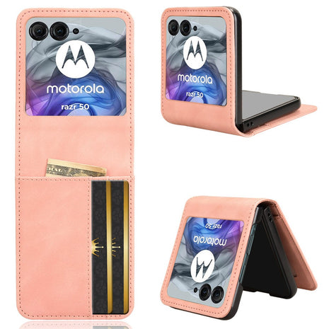 For Motorola Razr 2025 / Razr 2024 / Razr 60 / Razr 50 5G Case Separable Design Card Slot Leather+PC Phone Cover