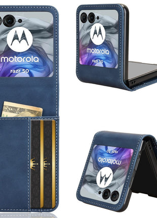 For Motorola Razr 2025 / Razr 2024 / Razr 60 / Razr 50 5G Case Separable Design Card Slot Leather+PC Phone Cover