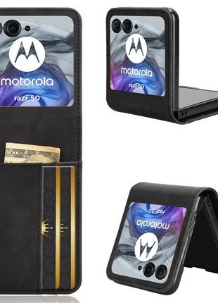 For Motorola Razr 2025 / Razr 2024 / Razr 60 / Razr 50 5G Case Separable Design Card Slot Leather+PC Phone Cover
