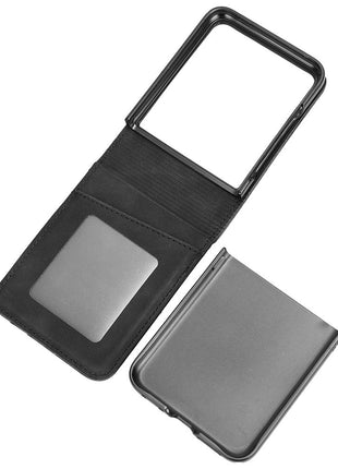 For Motorola Razr+ 2025 / Razr+ 2024 / Razr 60 Pro 5G / Razr 50 Ultra 5G Case Card Slot Leather+PC Phone Cover Separable Design