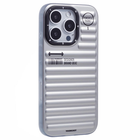 YOUNGKIT For iPhone 16 Pro Case Compatible with MagSafe Suitcase Texture IMD TPU Phone Cover