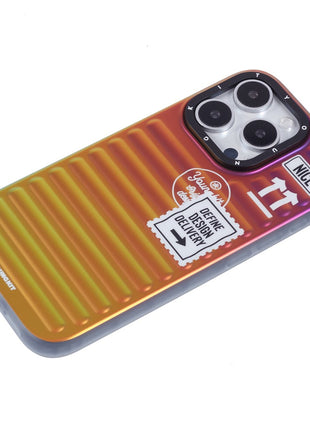 YOUNGKIT For iPhone 16 Pro Max Case Suitcase Style TPU + Aluminium Alloy Laser Gradient Phone Cover