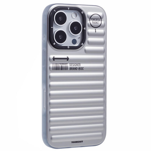 YOUNGKIT For iPhone 16 Pro Max Case Compatible with MagSafe Suitcase Texture IMD TPU Phone Cover
