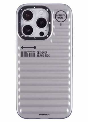 YOUNGKIT For iPhone 16 Pro Max Case Compatible with MagSafe Suitcase Texture IMD TPU Phone Cover