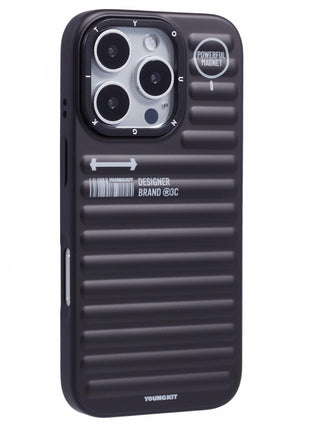 YOUNGKIT For iPhone 16 Pro Max Case Compatible with MagSafe Suitcase Texture IMD TPU Phone Cover