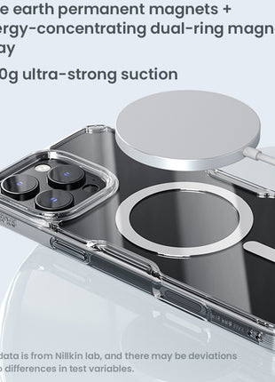 NILLKIN Pro Series for iPhone 16 Pro Case Compatible with MagSafe TPU+PC Ultra Clear Phone Case