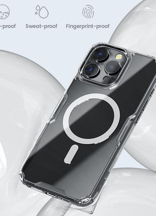 NILLKIN Pro Series for iPhone 16 Pro Case Compatible with MagSafe TPU+PC Ultra Clear Phone Case