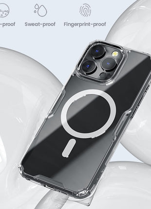 NILLKIN Pro Series for iPhone 16 Pro Max Case Compatible with MagSafe TPU+PC Ultra Clear Phone Case
