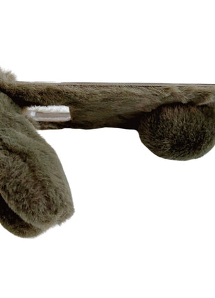 For Google Pixel 9 Pro Fold 5G Case Bunny Ears Winter Plush Hard PC Phone Cover