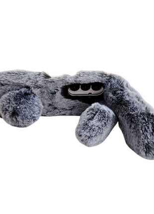 For Samsung Galaxy Z Fold7 5G Case Bunny Ears Winter Plush Hard PC Phone Cover