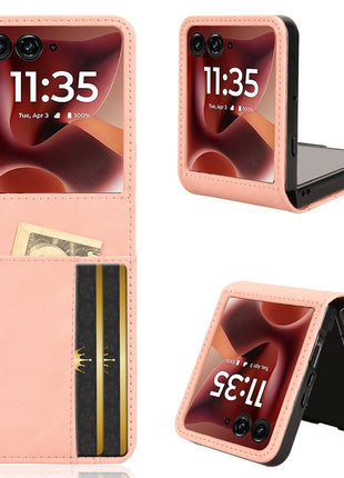 For Motorola Razr 60 Ultra 5G / Razr Ultra 2025 5G Case Separable Design Card Slot Leather + PC Phone Cover