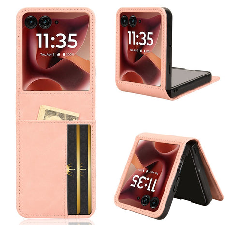 For Motorola Razr 60 Ultra 5G / Razr Ultra 2025 5G Case Separable Design Card Slot Leather + PC Phone Cover