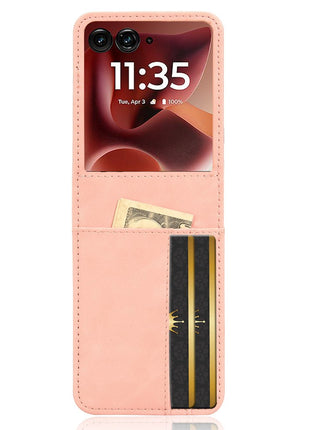 For Motorola Razr 60 Ultra 5G / Razr Ultra 2025 5G Case Separable Design Card Slot Leather + PC Phone Cover