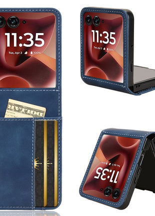 For Motorola Razr 60 Ultra 5G / Razr Ultra 2025 5G Case Separable Design Card Slot Leather + PC Phone Cover