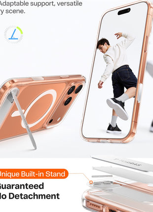 TORRAS For iPhone 17 Pro Case Kickstand TPU + PC Phone Cover Compatible with MagSafe