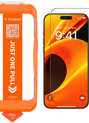 TORRAS Glassgo For iPhone 17 Screen Protector Tempered Glass HD Film with Automatic Dust Removal Tool