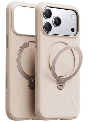 TORRAS Ostand Q Pro Series For iPhone 17 Pro Case Kickstand Liquid Silicone + PC Phone Cover Compatible with MagSafe