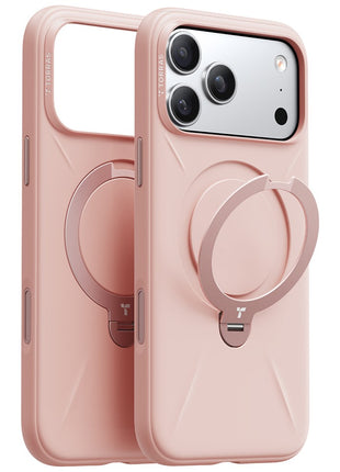 TORRAS Ostand Q Pro Series For iPhone 17 Pro Case Kickstand Liquid Silicone + PC Phone Cover Compatible with MagSafe