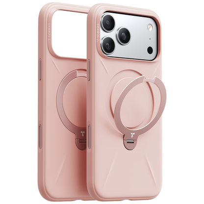 TORRAS Ostand Q Pro Series For iPhone 17 Pro Case Kickstand Liquid Silicone + PC Phone Cover Compatible with MagSafe